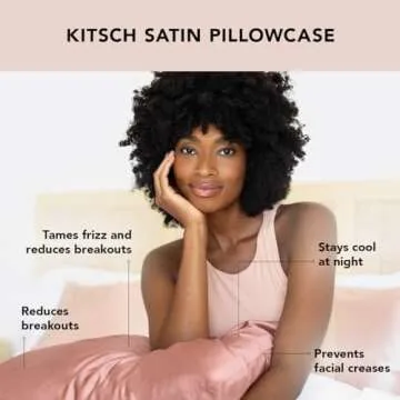 Elevate Sleep with Kitsch Satin Pillowcase for Hair & Skin