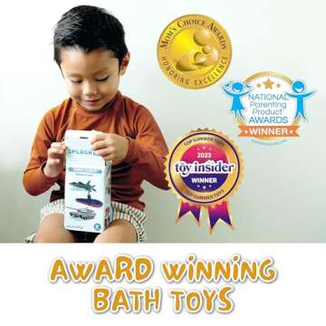 SplashEZ Mold Free Bath Toys for Kids & Toddlers