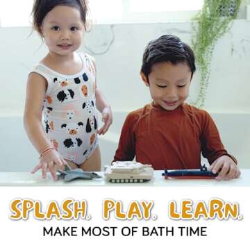 SplashEZ Mold Free Bath Toys for Kids & Toddlers