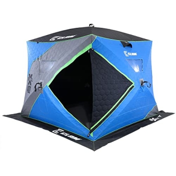 Clam X400 8x8 Pop-Up Ice Fishing Shelter | Stay Warm & Comfortable