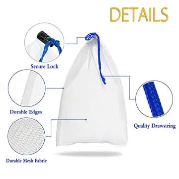 Versatile Toy Storage Mesh Bags Set to Organize Effectively