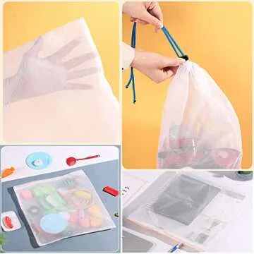 Versatile Toy Storage Mesh Bags Set to Organize Effectively