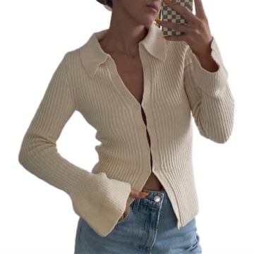 Trendy Women Knit Slim Crop Top for Every Occasion