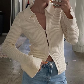 Trendy Women Knit Slim Crop Top for Every Occasion