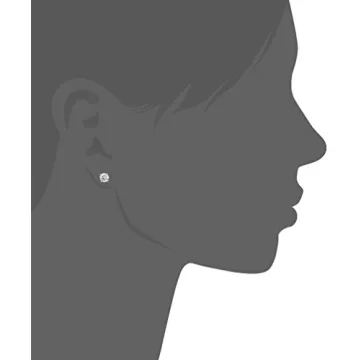 Stylish Platinum Plated Sterling Silver Cubic Zirconia Earrings