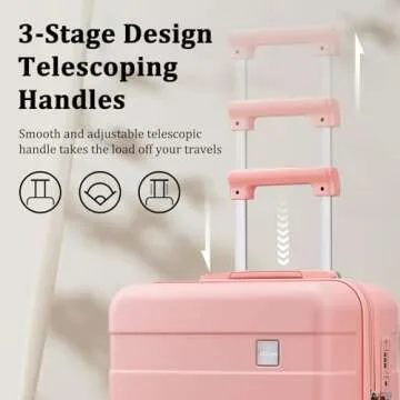 imiomo 24 IN Hardside Luggage Set with TSA Lock