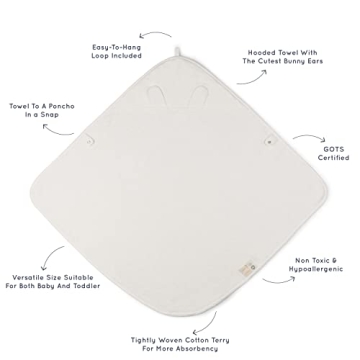 MakeMake Organics Organic Hooded Towel for Babies