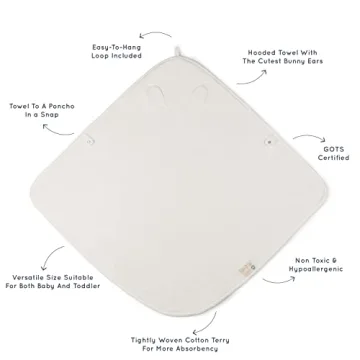 MakeMake Organics Organic Hooded Towel for Babies