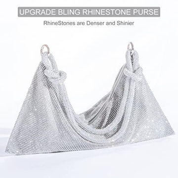 TOPALL Rhinestone Purse for Women Party Evening Handbag