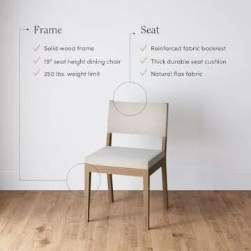 Stylish Nathan James Linus Dining Chair for Comfort and Elegance