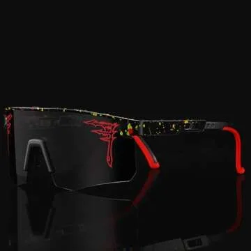 ACEXPNM Two Sizes Baseball Sunglasses For Adults and Youth Boys Girls Kids UV400 Men Women Outdoor Sports Sun Glasses (CY1)