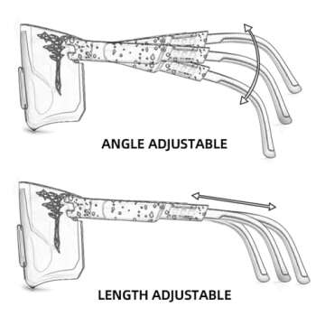 ACEXPNM Two Sizes Baseball Sunglasses For Adults and Youth Boys Girls Kids UV400 Men Women Outdoor Sports Sun Glasses (CY1)