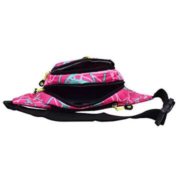 Fanny Pack Fashion Waist Chest Bag Adjustable Belt Chest Shoulder Pack Casual Bag Bum Bags Hip Pouch for Running Hiking Fitness Cycling Beach Travel Concert Festival (Pink)