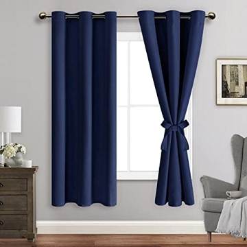 JIUZHEN Blackout Curtains - Thermal Insulated, Light Blocking, Noise Reducing Drapes