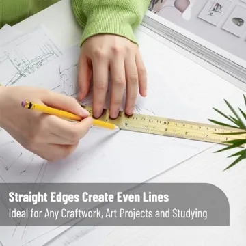 Mr. Pen Steel Rulers Set - 6" & 12" Durable Precision Tools