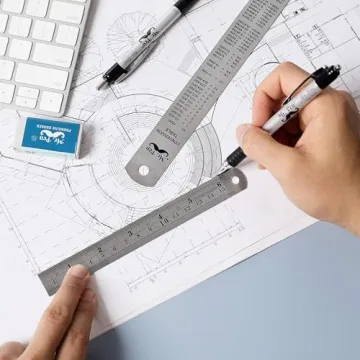 Mr. Pen Steel Rulers Set - 6" & 12" Durable Precision Tools