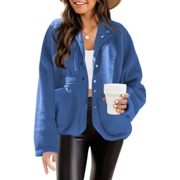 Nirovien Women's Fuzzy Fleece Jacket for Cozy Winter Style