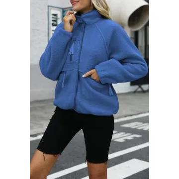 Nirovien Women's Fuzzy Fleece Jacket for Cozy Winter Style