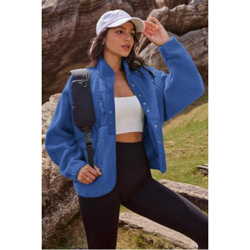 Nirovien Women's Fuzzy Fleece Jacket for Cozy Winter Style