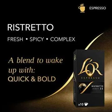 L'OR Espresso Capsules, 100 Count Ristretto for Nespresso