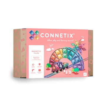 Connetix Pastel Mega Pack - 202 Creative Magnetic Tiles