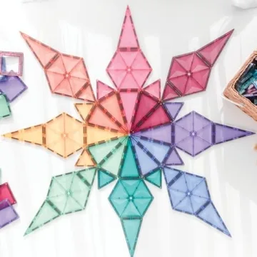 Connetix Pastel Mega Pack - 202 Creative Magnetic Tiles