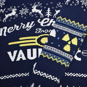 Fallout 4 Vault Tec Christmas Jumper in Blue