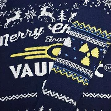 Fallout 4 Vault Tec Christmas Jumper in Blue