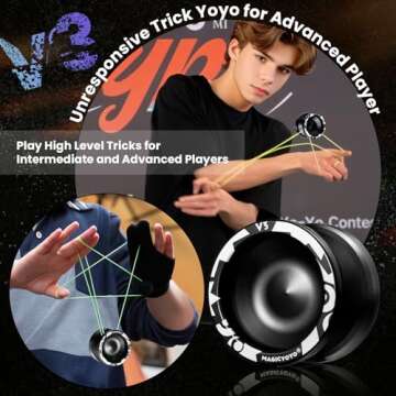 MAGICYOYO V3 Professional Yoyo for Kids and Adults - Dual Function