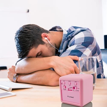 Plumeet Colorful Digital Alarm Clock with Snooze