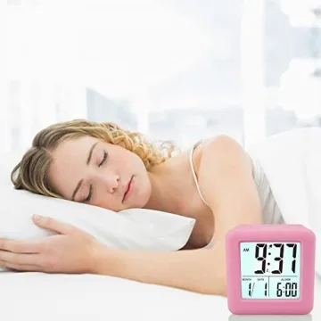 Plumeet Colorful Digital Alarm Clock with Snooze