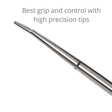 Beaditive 6-inch Sewing Machine Tweezers Set - 3PC Professional Tools