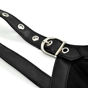 Charmian Retro Gothic Crop Top Bra for Clubwear