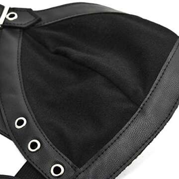 Charmian Retro Gothic Crop Top Bra for Clubwear