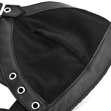 Charmian Retro Gothic Crop Top Bra for Clubwear