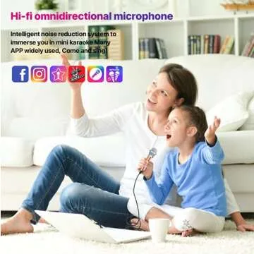 JeMii Mini Microphone,Tiny Microphone,Phone Microphone, Asmr Microphone,Mini Karaoke Microphone,forVoiceRecording Chatting and Singing on iPhone,Android,PC(Rose Gold)