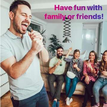 JeMii Mini Microphone,Tiny Microphone,Phone Microphone, Asmr Microphone,Mini Karaoke Microphone,forVoiceRecording Chatting and Singing on iPhone,Android,PC(Rose Gold)