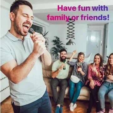 JeMii Mini Microphone,Tiny Microphone,Phone Microphone, Asmr Microphone,Mini Karaoke Microphone,forVoiceRecording Chatting and Singing on iPhone,Android,PC(Rose Gold)