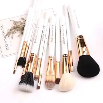 Z'OREYA Travel Makeup Brush Set - 12 Premium Synthetic Brushes with Holder