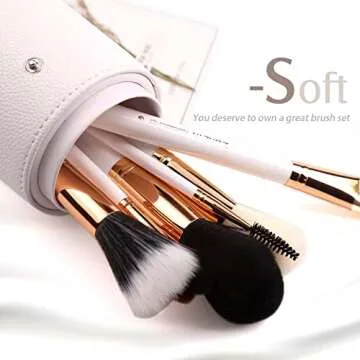 Z'OREYA 12pcs Travel Makeup Brush Set for Every Makeup Lover
