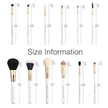 Z'OREYA 12pcs Travel Makeup Brush Set for Every Makeup Lover