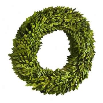 Nearly Natural 24in. Preserved Boxwood Wreath