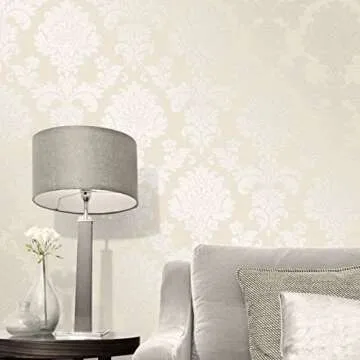 Fine Décor Quartz Damask Wallpaper in Elegant Gold