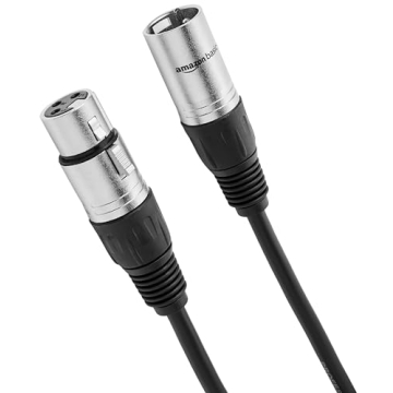 10ft XLR Microphone Cable - All Copper, Ideal for Studios
