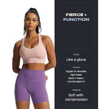 Aoxjox Metamorph Workout Biker Shorts for Women Tummy Control High Waisted Athletic Gym Running Deep...