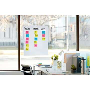 Post-it Super Sticky Wall Pad - 20 Sheets, Easy to Mount with Command Strips
