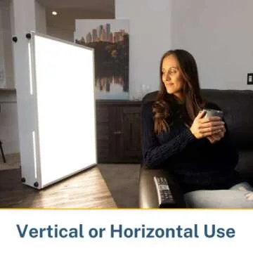 Alaska Northern Lights™ Northstar - 10,000-25,000 LUX UV Free Premium Light Therapy Lamp, Over 100K Sold, Low Glare, No Flickering, Vertical or Horizontal Orientation - US Based Company