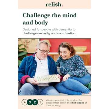 Relish - Marble Maze Track Game - Alzheimer's/Dementia Games & Activities for Elderly/Seniors, Impro...