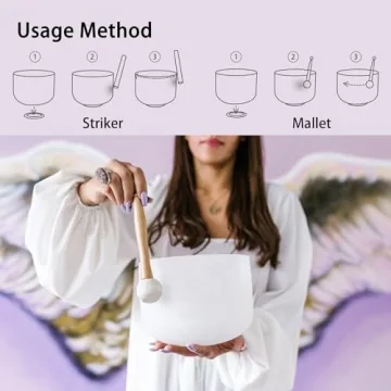 RYAN DVAN 432HZ Crystal Singing Bowl Set for Mindfulness