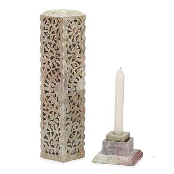 Carry Me Handmade Marble Soapstone Incense Stick Burner | Candle Stick Holder | Tea Light Burner - P...